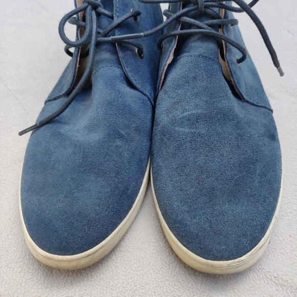 Soludos Desert Boot Chukka Blue Suede Boho Sz 7 - Picture 5 of 9